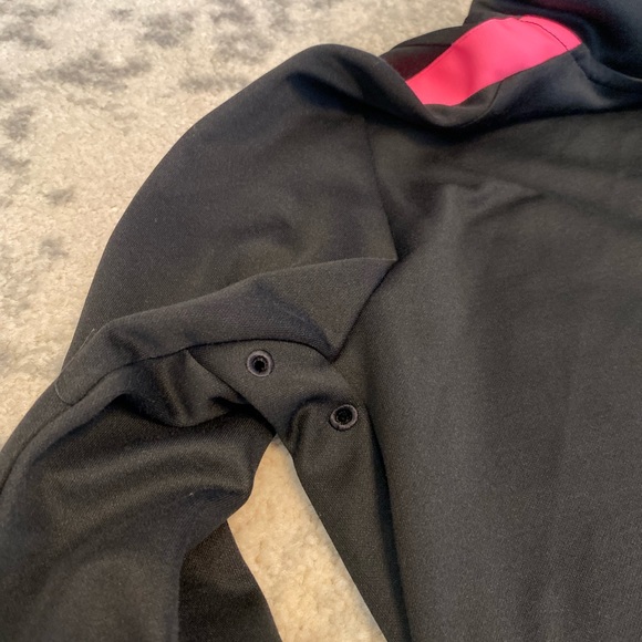 Vintage Nike Men’s Jacket Black Pink Sleeves Size Medium - Picture 7 of 7